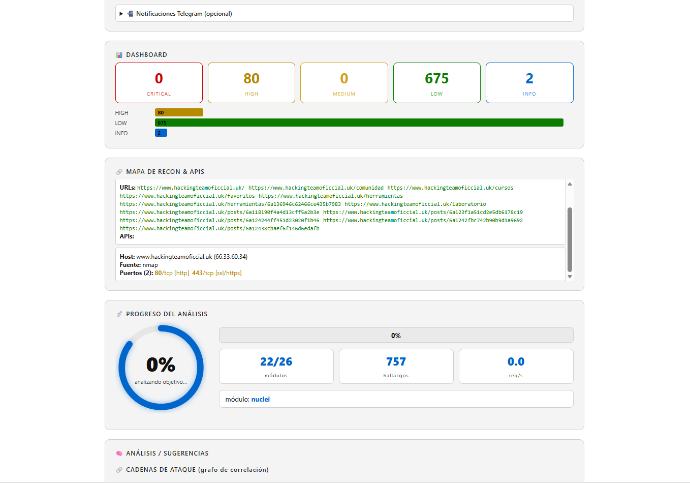 HTScanner 2.1 ACTUALIZADA Nueva generación de análisis de seguridad web