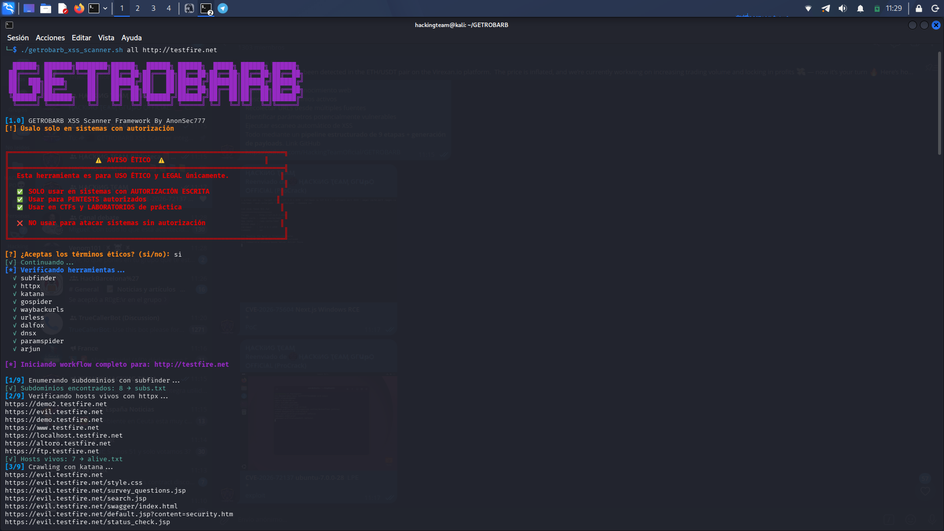 🔥 GETROBARB XSS Scanner