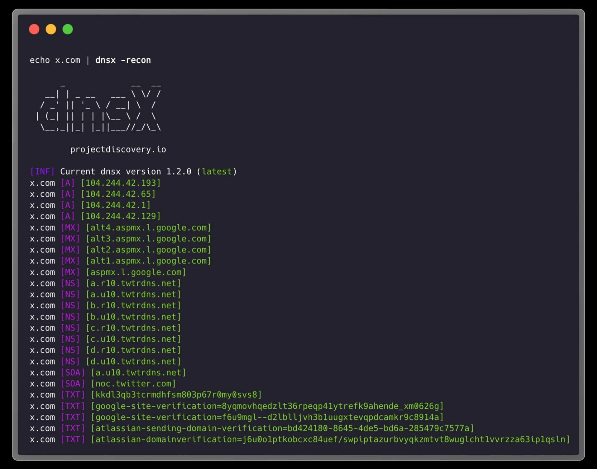 DNSX DNS TOOLS